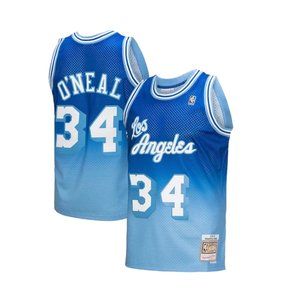 Mitchell Ness 1996-97 Shaquille O'Neal Fadeaway Swingman Lakers Jersey